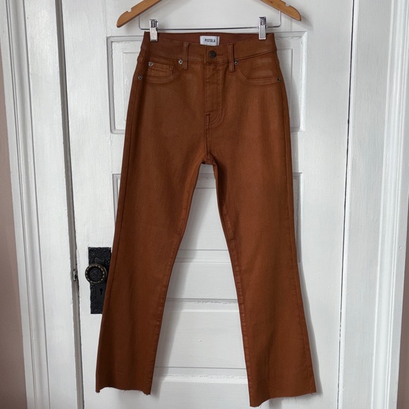 PISTOLA COATED HIGH RISE CROP BOOT JEANS - Picture 2 of 8